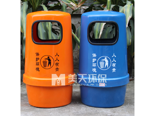 圓形玻璃鋼戶外垃圾桶